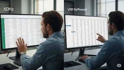 Adaptive-Sync for Excel? How VRR Technology Unexpectedly Boosts Spreadsheet Productivity